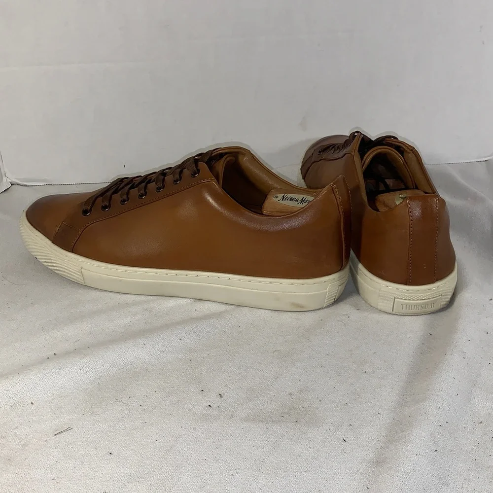 Thursday Boot Company Tan Leather Low-Top Sneakers